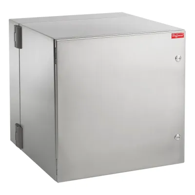 Gabinete Industrial ProTek de Puerta Sólida, Protección NEMA Tipo 4/4X/12, Abatible, Fabricado en Acero Inoxidable SS304, 12 UR, Color Gris Claro