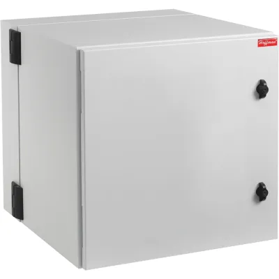 Gabinete Industrial ProTek de Puerta Sólida, Doble Bisagra, Protección NEMA Tipo 4/12; IP66; IK10, Fabricado en Acero, 19 UR, Color Gris Claro