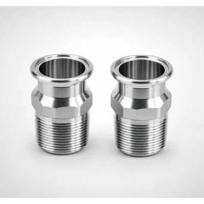 Kit de Adaptadores Tri-Clamp a NPT 1″ Macho (× 2) / Conexión a Instalación Tri-Clamp / Para Enfriador RackChiller RDHX PRO / Adaptadores BSPP NPT FD83 Disponibles / Hoffman