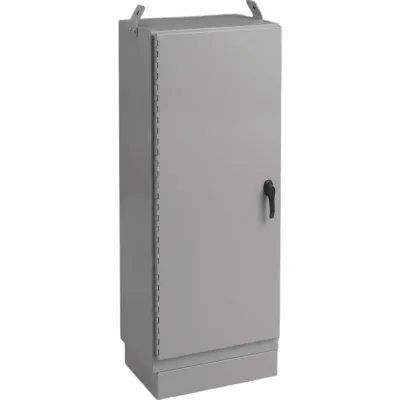 Gabinete para Exterior Tipo 4X Doble Puerta de 43 UR / Aluminio Soldado / 2134 x 762 x 1118 mm (84 x 30 x 44 in) / Exterior IP66 / Montaje Almohadilla / Gris RAL 7035