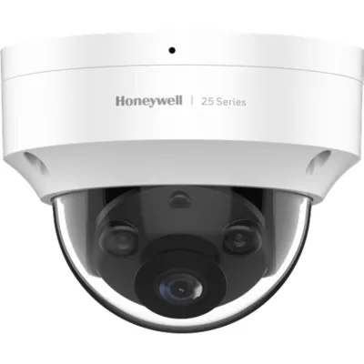 Domo IP 2 Megapixel / Lente 2.8 mm / Micrófono Integrado / SMD / Color 24/7 / Dual Light (30 mts IR + 15 mts Luz Blanca) / IP66 / IK10 / PoE / NDAA / Serie 25