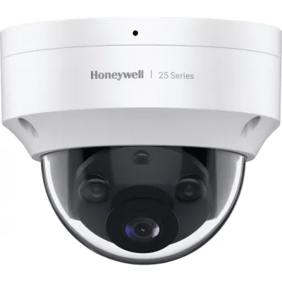 Domo IP 4 Megapixel / Lente 2.8 mm / Micrófono Integrado / SMD / Color 24/7 / Dual Light (30 mts IR + 15 mts Luz Blanca) / IP66 / IK10 / PoE / NDAA / Serie 25