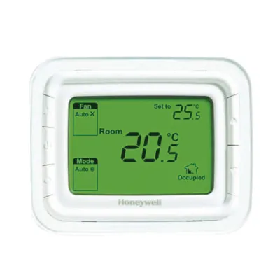Termostato No Programable, Horizontal 2 o 4 TUBOS, 220 VAC, Pantalla Verde