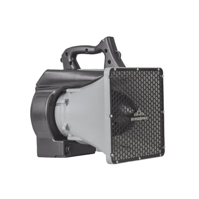 Altavoz Portátil De Alta Fidelidad HyperSpike® Serie HS-10, Con Aislante De Ruido, Color Gris Con Negro