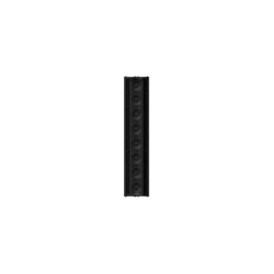 Altavoz De Arreglo Lineal Tipo Torre, 187°H/21°V, Con 8 Bocinas Alta Fidelidad, Ideal Para Entornos Reverberantes, Consumo 80W, Color Negro, Certificado UL 1480, Serie LineWave