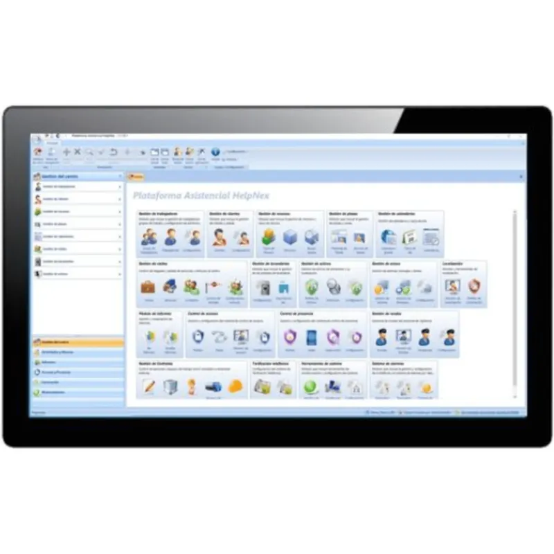 Pantalla Táctil NX0420/V2 21.5" / Windows 10 / Protección IP65 / 4 USB / HDMI / VGA / RS-232 / Wi-Fi / Helpnex Preinstalado / Montaje Panel y VESA