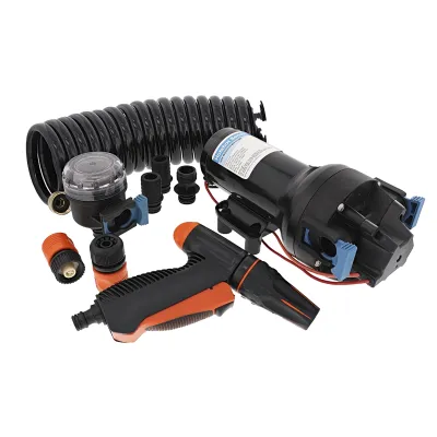 Bomba de Lavado de Uso Pesado en Kit para Uso Marino / HD6 12V 6GPM 70PSI / Autocebante / Alta Presión / Sin Daños en Seco / Interruptor de Presión Integrado
