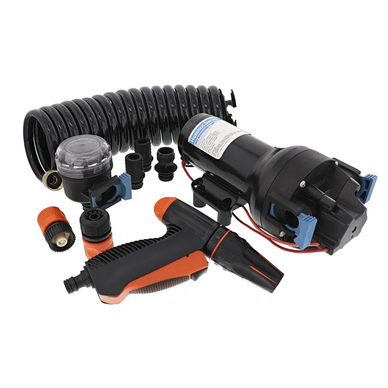 Bomba de Lavado de Uso Pesado en Kit para Uso Marino / HD6 12V 6GPM 70PSI / Autocebante / Alta Presión / Sin Daños en Seco / Interruptor de Presión Integrado