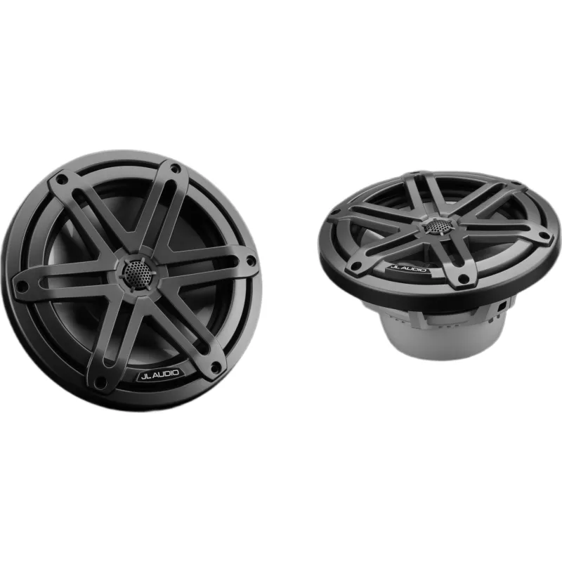 Par de Bocinas Náuticas Coaxiales / 7.7" / 70 W RMS / 90.5 dB / 45 Hz - 25 kHz / 4 Ω / Rejilla Deportiva Gris