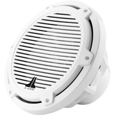 Subwoofer Náutico JL Audio M3 10" / Deflector Infinito / 175 W RMS / 4 Ohm / Cono de Polipropileno Relleno de Mica / Rejilla Clásica Blanca