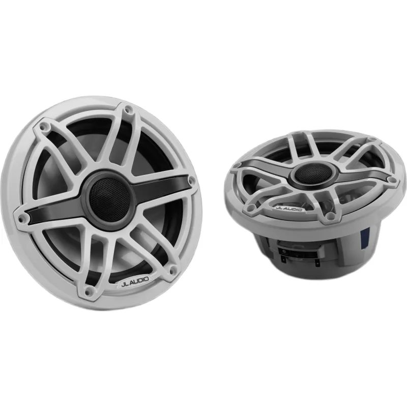 Par de Bocinas Náuticas JL Audio M6 7.7" / Coaxial / 100 W RMS / 91 dB / 45 Hz-25 kHz / 4 Ω / LED Transflective™ / Rejilla Deportiva Blanca