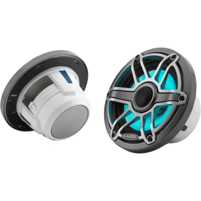 Par de Bocinas Náuticas JL Audio M6 / 6.5" / Coaxial / LED Transflective / Rejilla Deportiva de Titanio / 75 W RMS / 4 Ω