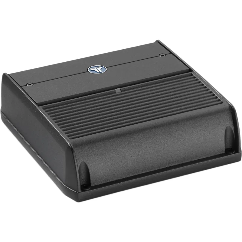 Amplificador Náutico y para Automóvil / 2 Canales / Clase D / 200 W / Rango Completo / 75 W RMS x 2 a 4 Ω / 100 W RMS x 2 a 2 Ω / Puenteado 200 W x 1 / Filtro Paso Alto y Bajo 50-500 Hz / Entradas RCA / Fusible 20 A / Dimensiones