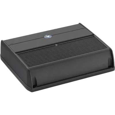 Amplificador Náutico y para Automóvil / 4 Canales / 400 W / Clase D / Rango Completo / 100 W RMS x 4 a 2 Ohmios / Filtros 50-500 Hz / Control Remoto Opcional / JL Audio