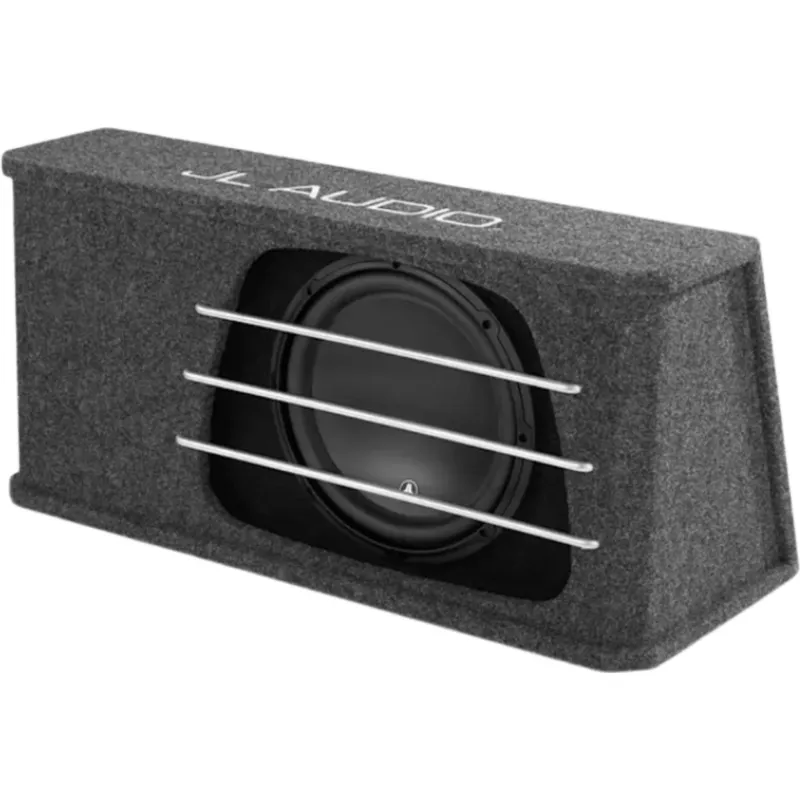 Subwoofer para Coche con Caja / 12″ (30.5 cm) / W3v3 / 500 W RMS / Impedancia 2 Ω / H.O. Wedge con Puertos de Ranura / Rejillas de Aluminio Incluidas / Terminal de Conexión de 5 Vías