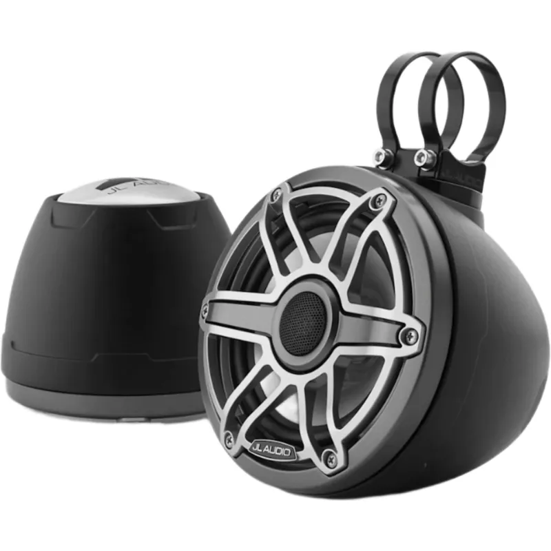 Par de Altavoces Coaxiales Cerrados / 6.5" / M6 VeX / Rejilla Deportiva Titanio / 75 W RMS / 4 Ω / Respuesta 100 Hz-25 kHz / Sensibilidad 89.5 dB / Diámetro 179 mm (7.03") / Profundidad 156 mm (6.16") / Tweeter de Cúpula de Seda 20 mm (0.8")