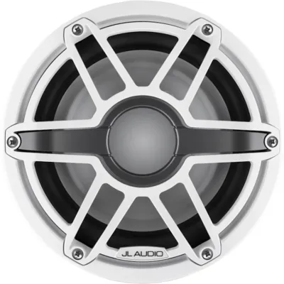 Subwoofer Náutico / 8" / Deflector Infinito o Caja Cerrada / 200 W RMS / Impedancia 4 Ohm / Sensibilidad 86.8 dB / Cono de Polipropileno Relleno de Mica / Iluminación LED Transflective™ / Rejilla Deportiva Blanca