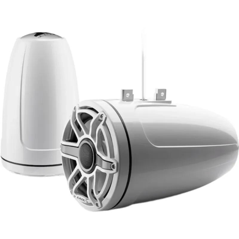 Par de Bocinas Cerradas para Torre / Coaxial 8.8" (224 mm) / 125 W RMS / Impedancia 4 Ω / Respuesta 38 Hz-20 kHz / Tweeter Cúpula de Seda 32 mm (1.25") / Cono Polipropileno con Mica / Rejilla Deportiva Blanca / Cable 16 AWG 3 m (10