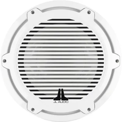 Subwoofer Náutico 12" (304.8 mm) / Rejilla Clásica Blanca / Deflector Infinito / 600 W RMS / Impedancia 4 Ohm / Sensibilidad 86.7 dB / Bobina de Voz 4" (102 mm) / Cono de Polipropileno Relleno de Mica / Diámetro 356 mm (