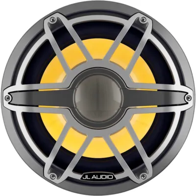 Subwoofer Náutico 12" / Deflector Infinito / 600 W RMS / 4 Ohm / Iluminación LED Transflective™ / Rejilla Deportiva de Titanio / Diámetro 356 mm (14 in) / Peso 11.5 kg (25.35 lb)