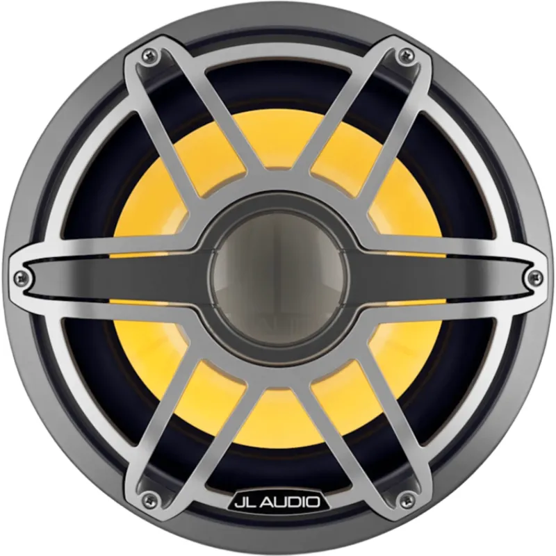 Subwoofer Náutico 12" / Deflector Infinito / 600 W RMS / 4 Ohm / Iluminación LED Transflective™ / Rejilla Deportiva de Titanio / Diámetro 356 mm (14 in) / Peso 11.5 kg (25.35 lb)