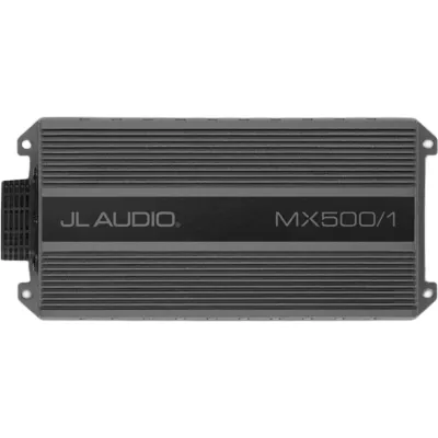 Amplificador Monobloque para Aplicaciones Náuticas y Deportes de Motor / 500 W RMS a 2 Ω / Clase D / IPX7 / Dimensiones 45 mm (1.77 in) x 237 mm (9.33 in) x 115 mm (4.50 in) / Peso 1.44 kg (3.18 lb) / Voltaje 11-15 VDC / Filtro Paso Bajo 24 d