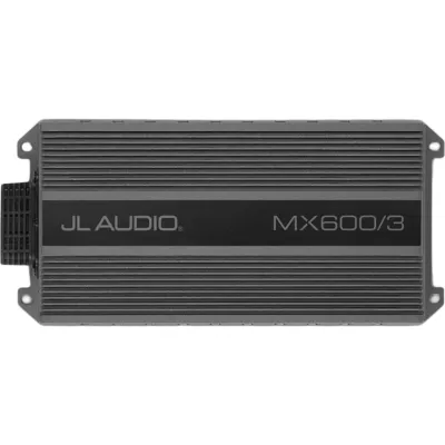 Amplificador Náutico y para Deportes de Motor / 3 Canales / 600 Vatios / Clase D / IPX7 / 11-15 VDC / Filtros Paso Alto y Paso Bajo / Control de Nivel Remoto Opcional (RBC-1)