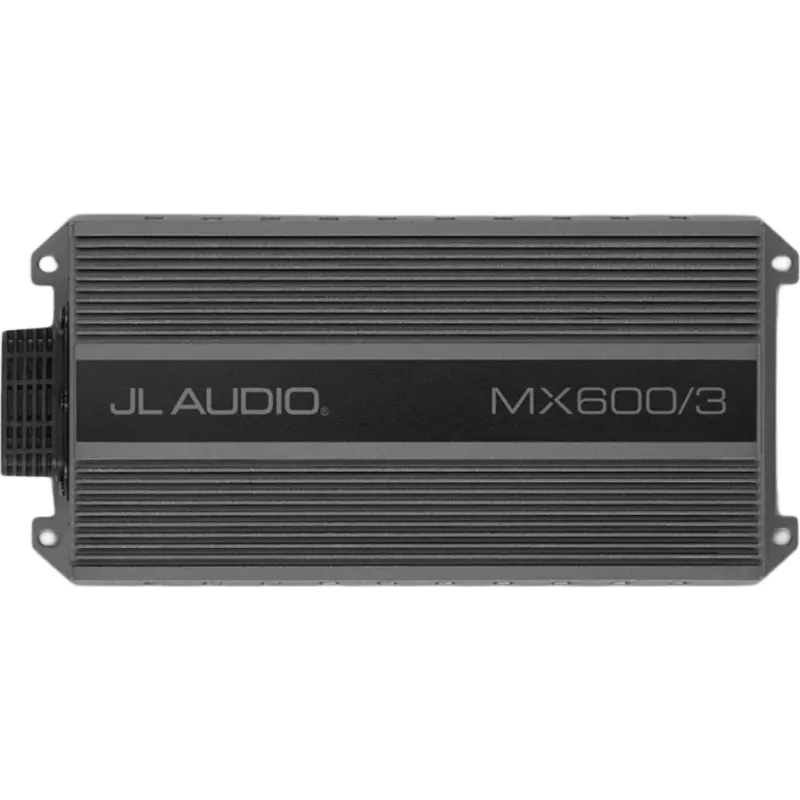 Amplificador Náutico y para Deportes de Motor / 3 Canales / 600 Vatios / Clase D / IPX7 / 11-15 VDC / Filtros Paso Alto y Paso Bajo / Control de Nivel Remoto Opcional (RBC-1)
