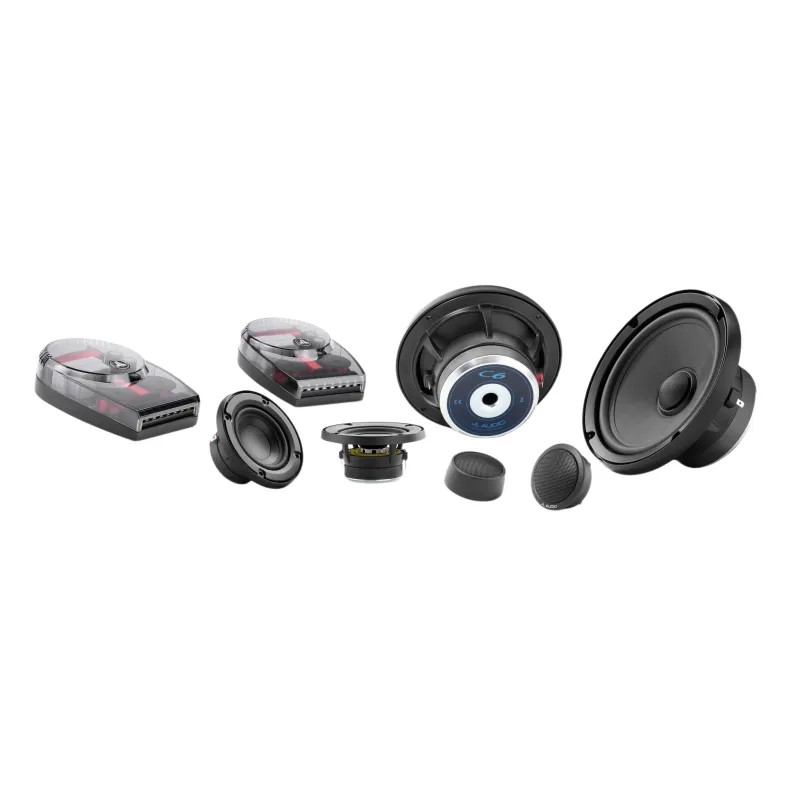 JL Audio C6 / Par de Bocinas / Sistema de Componentes 3 Vías / 6.5" / 100 Watts RMS / 4 Ohm / Car Audio