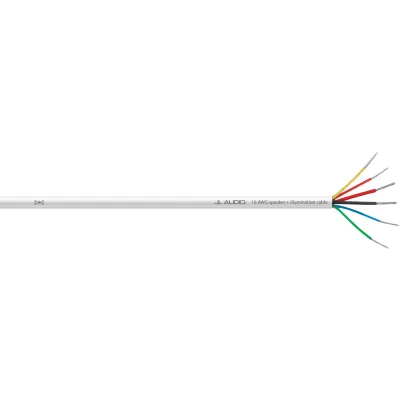 Cable Multifunción Marino / 250 pies (76.2 m) / 6 Conductores / 16/2 + 20/4 AWG / Cobre OFC Estañado / Cubierta PVC Blanco Grado Marino / Audio y Alimentación LED