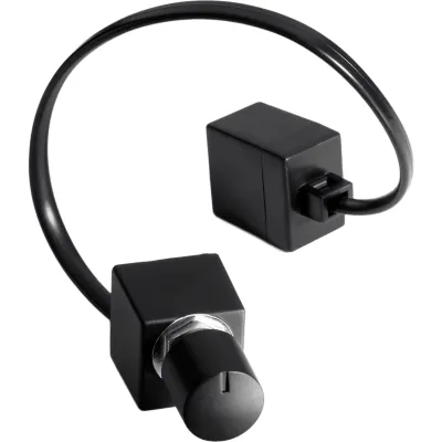 Cable y Mando a Distancia para Nivel de Amplificador / 5.5 m (18 ft) / Perilla ABS Negro / Conector Modular Telefónico / Instalación Empotrada / Perforación 9.5 mm (0.37 in) / Espacio Tras Panel 28 × 28 × 19 mm (1.10 &time