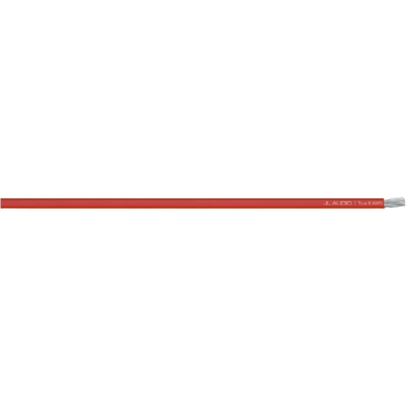 Cable de Alimentación para Audio / 8 AWG Real / 250 pies (76.2 m) / Cobre OFC Estañado / 735 Hilos / Cubierta PVC Rojo Translúcido / Hasta 40 A