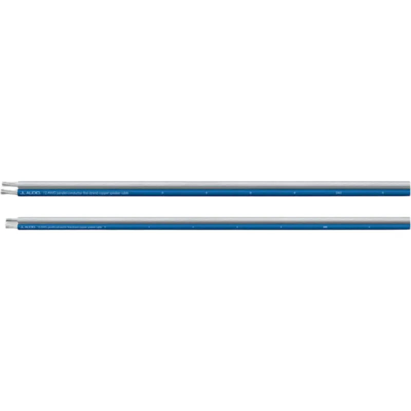 Cable de Altavoz / 2 Conductores Paralelos / Calibre 16 AWG Real / Cobre OFC Estañado / 500 pies (152.4 m) / Cubierta PVC Flexible / Azul Translúcido y Transparente / Uso Marino / Para Bocinas, Componentes y Subwoofers