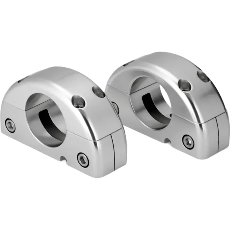 Soporte de Montaje para Altavoz de Torre / Montaje en Tubo 1.9" (48.3 mm) / Altura 6.9 cm (2.7 in) / Ancho 4 cm (1.6 in) / Largo 12.2 cm (4.8 in) / Compatible con JL Audio ETXv2 y ETXv3 / Aluminio o Acero Inoxidable / Acabado Anodizado Marino / Par d