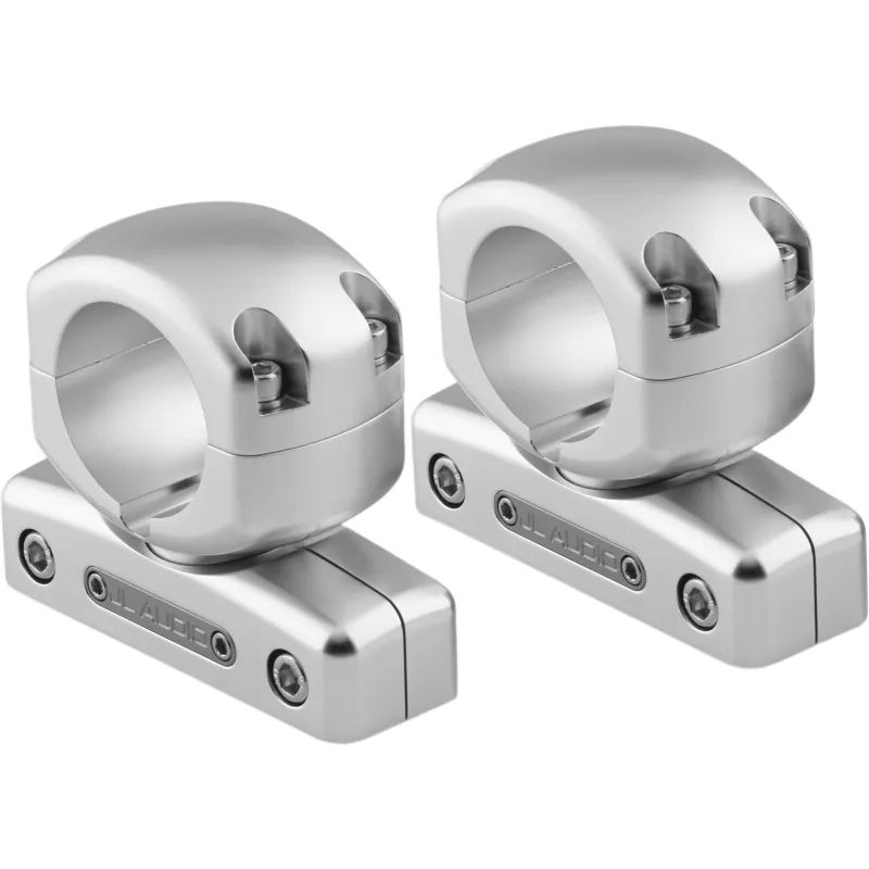 Accesorio de Montaje para Altavoz de Torre Cerrado / Montaje en Tubo Giratorio 2" (50.8 mm) / Par de Soportes / Acero Inoxidable / Giro 334° / Compatible con JL Audio ETXv2 y ETXv3 / Instalación en Tubos Horizontales
