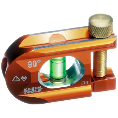 Nivel Torpedo de Aluminio Billet / Bloqueo Magnético / Cuerpo Naranja de Alta Visibilidad / Ampolla LED Superbrillante.
