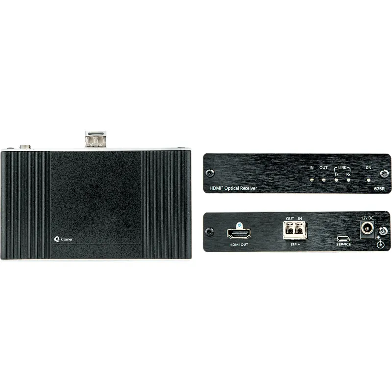 Kit Extensor HDMI 4K60 4:4:4 | Fibra Óptica Multimodo y Monomodo | 18 Gbps | HDCP 2.2 | Latencia Cero | Carcasa Aluminio DigiTOOLS | Ultra Alcance 33 km SM | Kramer