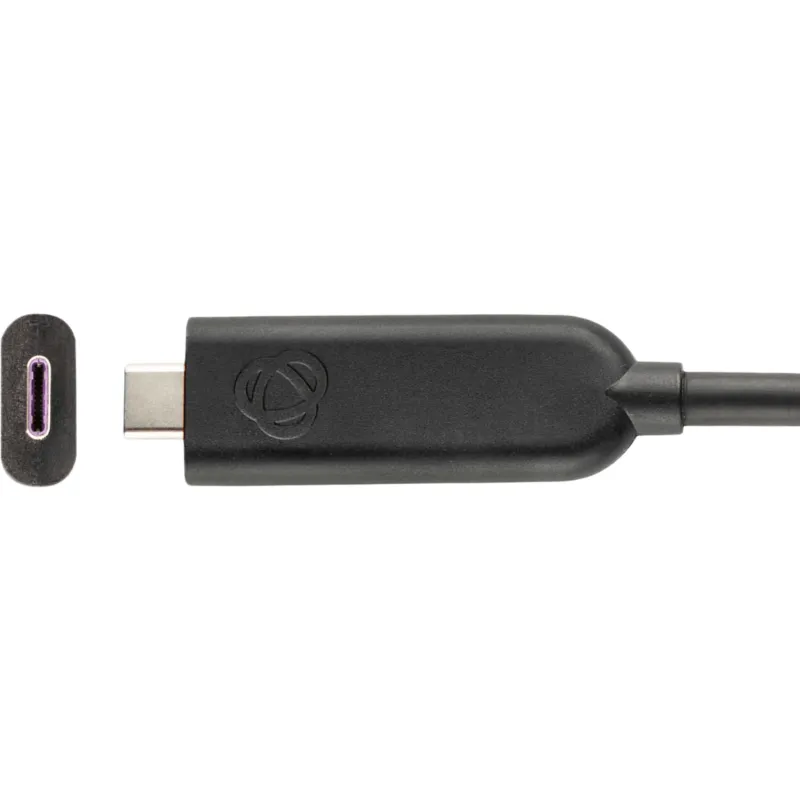 Cable Activo Híbrido AOC USB-C (M) a USB-C (M) | USB 3.2 Gen-2 Full Featured | 10 Gbps | 4K@60 Video | Carga 60W | K-Lock | 10.70 mts (35 ft)