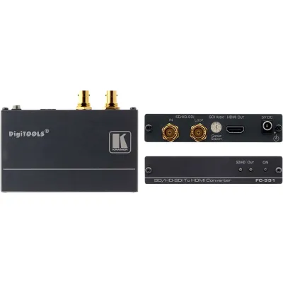 Convertidor de Formatos SDI a HDMI | Hasta 3G HD-SDI Nivel A | Entrada SD/HD/3G HD-SDI con Lazo BNC | Salida HDMI | Audio Embebido | De-embebedor de Audio Seleccionable | Reclocking | LED Indicadores