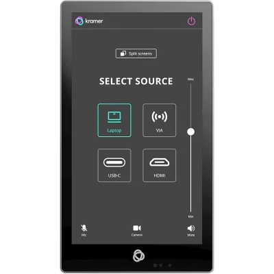 Panel Táctil 5.5" IPS | Resolución 720x1280 | Multi-Touch | Android 11 | PoE 802.3af | Wi-Fi 6 | Altavoz y Micrófono Integrados | Montaje en Pared | Kramer
