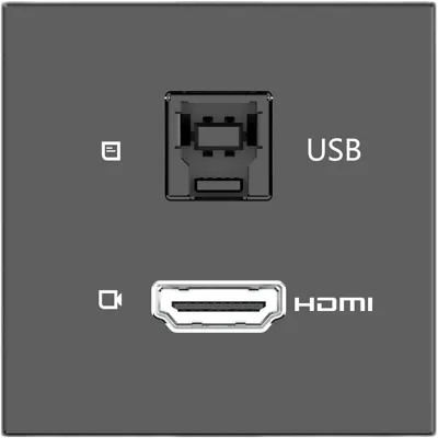 Módulo Pasivo | HDMI + USB Passthrough | 4K@60 (4:4:4) | USB 3.2 Gen 2 10Gbps | Graphite Black