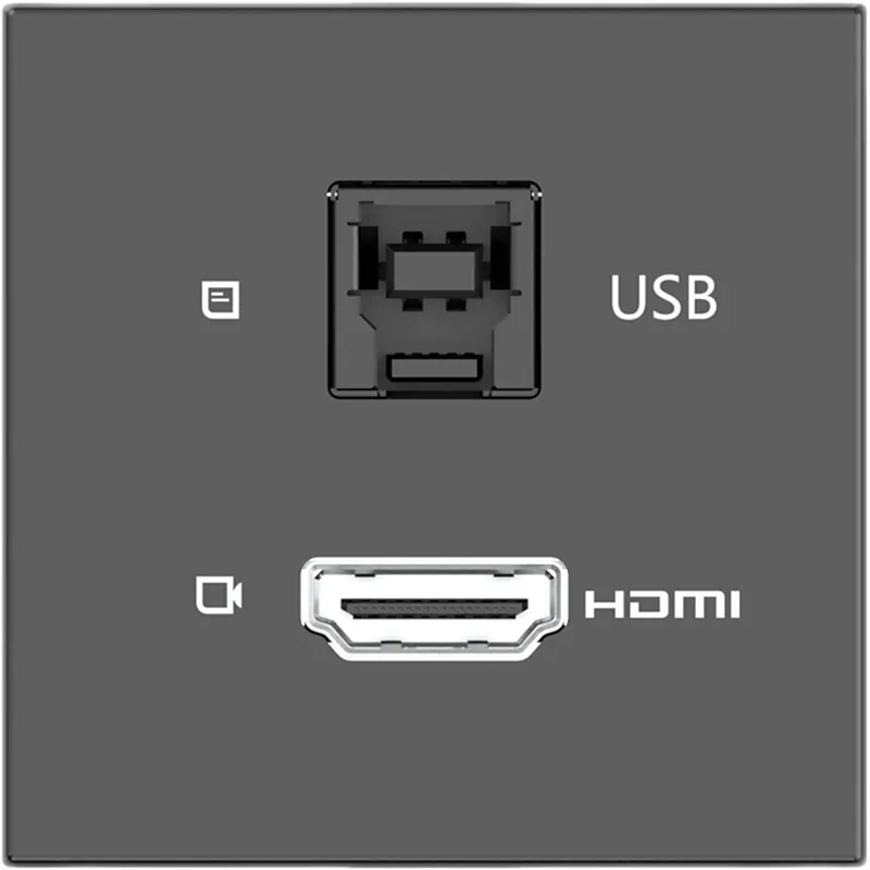 Módulo Pasivo | HDMI + USB Passthrough | 4K@60 (4:4:4) | USB 3.2 Gen 2 10Gbps | Graphite Black