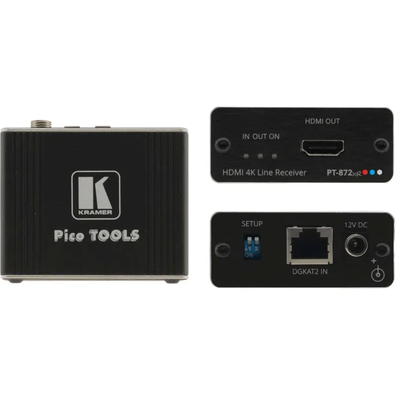 Receptor Compacto HDMI 4K HDR | PoC sobre DGKat 2.0 | Largo Alcance