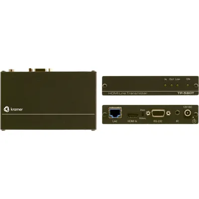 Transmisor HDMI 4K60 4:2:0 HDCP 2.2 | RS-232 e IR sobre HDBaseT de Largo Alcance | Hasta 40 m (130 ft) a 4K | Hasta 70 m (230 ft) a 1080p | Compacto DigiTOOLS® | Aluminio
