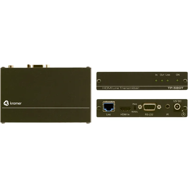 Transmisor HDMI 4K60 4:2:0 HDCP 2.2 | RS-232 e IR sobre HDBaseT de Largo Alcance | Hasta 40 m (130 ft) a 4K | Hasta 70 m (230 ft) a 1080p | Compacto DigiTOOLS® | Aluminio