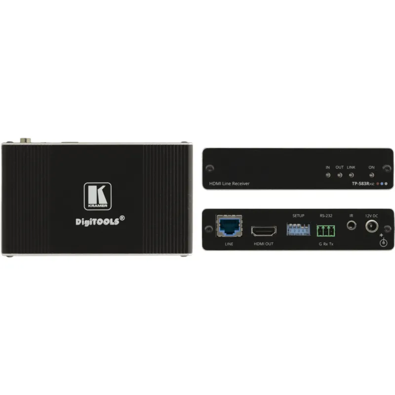 Receptor HDMI 4K HDR | RS-232 e IR | HDBaseT de Alcance Extendido