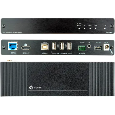 Transmisor HDMI 4K60 4:2:0 | HDBaseT 2.0 | USB 2.0 | RS-232 | IR Bidireccional | Alcance 40 m (131.2 ft) a 4K60 | 70 m (229.7 ft) a 1080p | HDCP 2.3 | EDID | CEC | DemiTOOLS