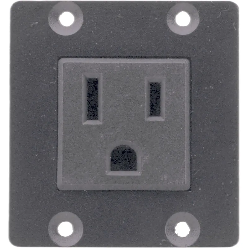 Módulo de Alimentación Eléctrica TBUS | Toma US 100-120V AC 5A | Doble Insert | Certificación UL | Compatible UTBUS
