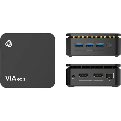 Gateway de Presentación Inalámbrica | 4K | Wi-Fi 802.11 ac/b/g/n Dual Band 2.4/5 GHz | Bluetooth | LAN Gigabit | HDMI 2.0 | 3x USB 3.0 | AirPlay-Miracast | Hasta 4 Participantes | Cifrado 1024-bit | Gestión Cloud VSM | 9x9 cm (3.54x3.
