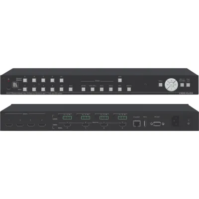 Matriz AV Seamless 4x4 Multi-Scaler | Video Wall 2x2 y 1x4 | Multi-Viewer Dual y Quad